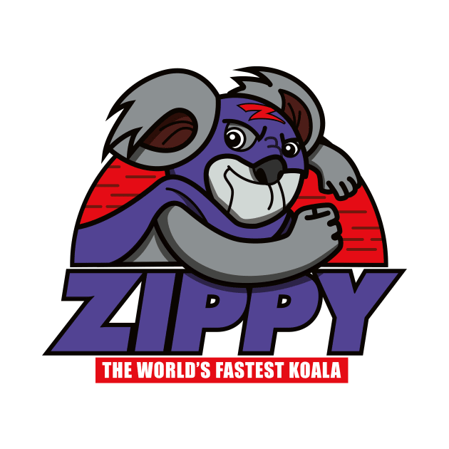 Zippy - The World's Fastest Koala - Alternate by jepegdesign