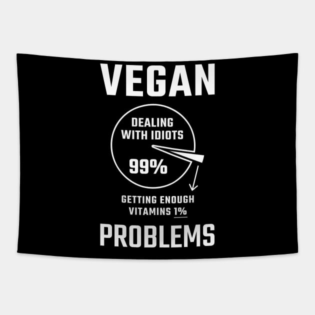 Vegan Problems Dealing with Idiots 99% Tapestry by Stoney09