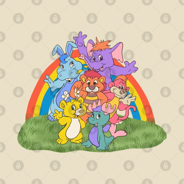 Vintage 80s Wuzzles Rainbows Garden by 80sCartoons.Club