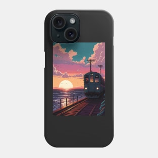 Retro Anime Style Old Japanese Train Phone Case