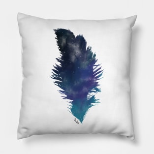 watercolor feather Pillow