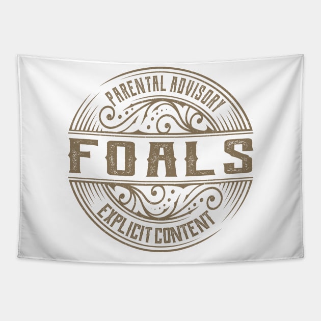 Foals Vintage Ornament Tapestry by irbey