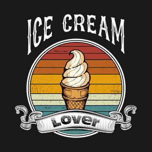 Ice Cream Lover Retro Vintage Summer Treats T-Shirt