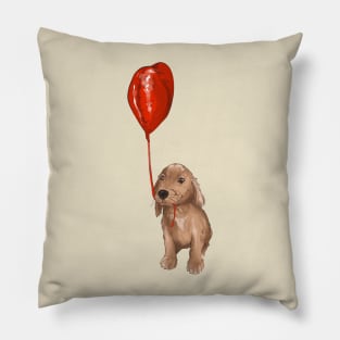 Valentine puppy Pillow