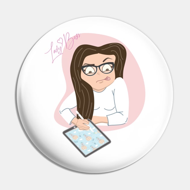 Lady boss vector character illustration Pin by Arch4Design