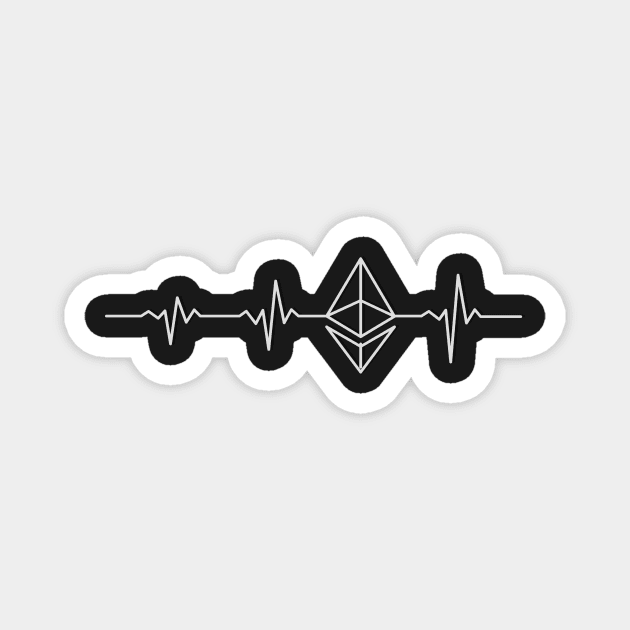 Ethereum heartbeat Magnet by mangobanana