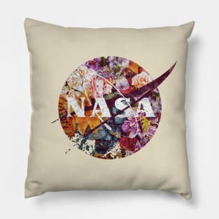 nasa flower logo Pillow