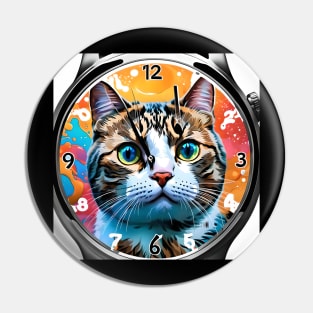 Smart Watch Cat Pin