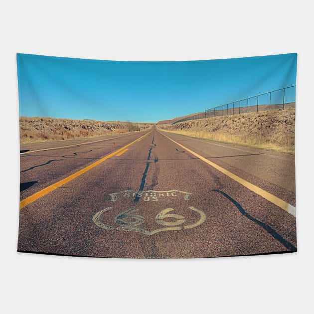Historic Route 66 Las Vegas Nevada Tapestry by BoogieCreates