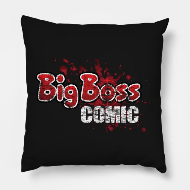 Vintage "Big Boss Comic" logo Pillow by MasterpieceArt