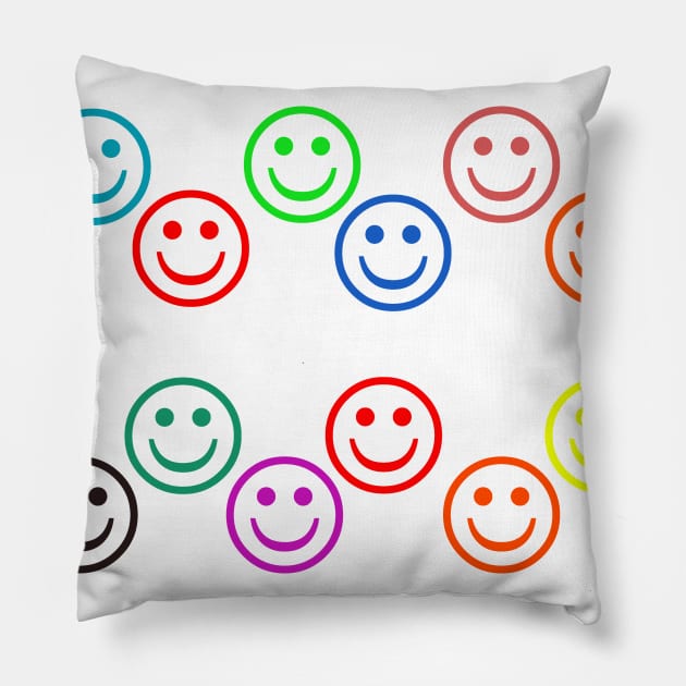 SMILE Pillow by sarahnash