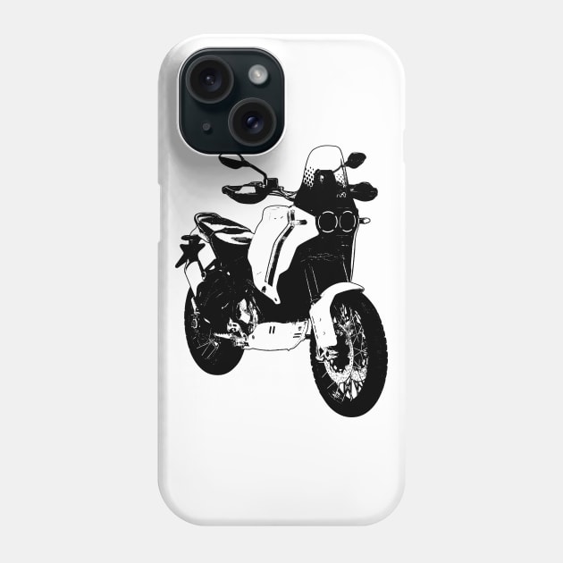 Ducati DesertX Bike Sketch Art Phone Case by KAM Std