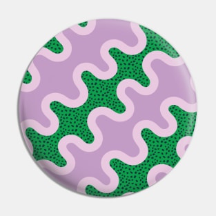 Unique Colorful Pattern - Purple Green Pin