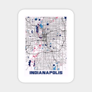 Indianapolis - Indiana MilkTea City Map Magnet