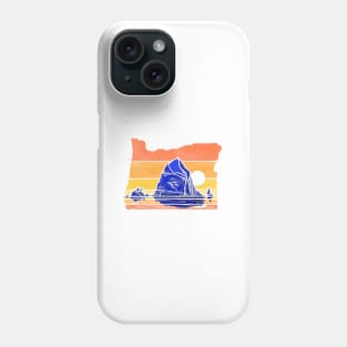 Haystack Rock Cannon Beach Color Block Phone Case