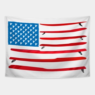 USA Stand-Up paddleboard Surf Shaka Flag Tapestry