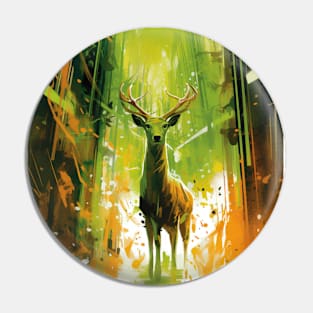 Scifi Deer Pin