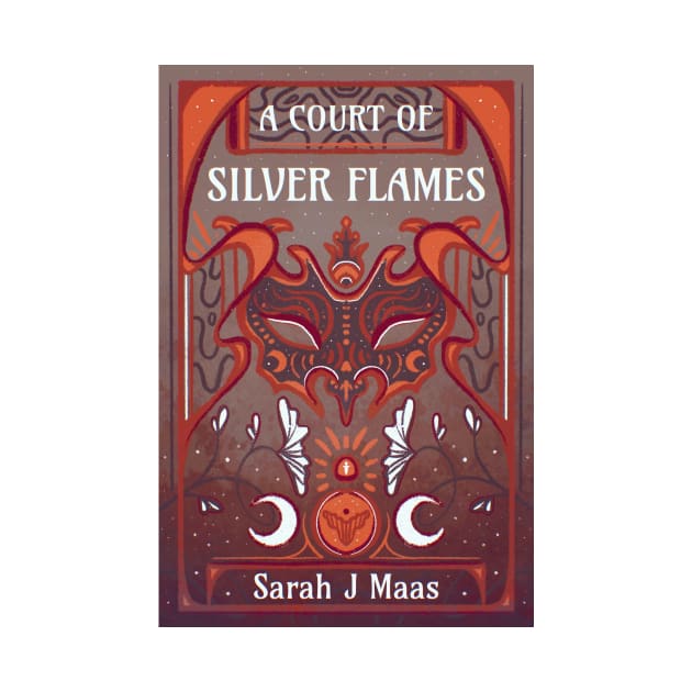 A Court of Silver Flames Book Cover by livelonganddraw