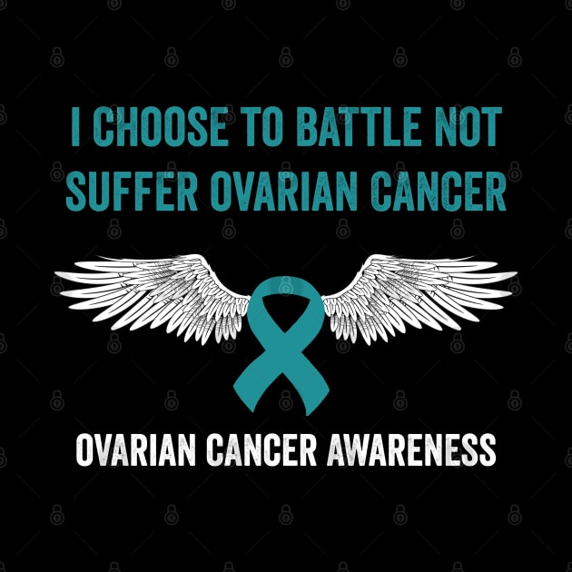 ovarian cancer warrior - teal ribbon awareness month - gynecological cancer by Merchpasha1