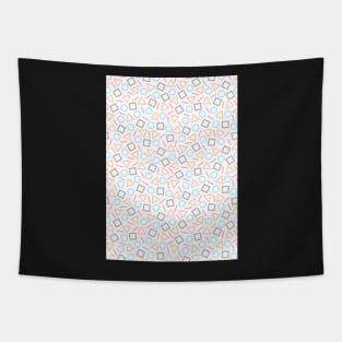 Geometric Shapes Pattern (White) Tapestry