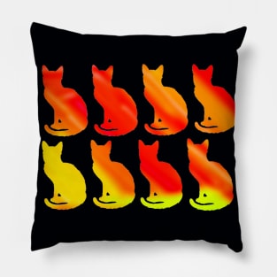 Fiery Kittens Pillow