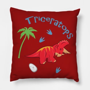 Cute Triceratops Pillow