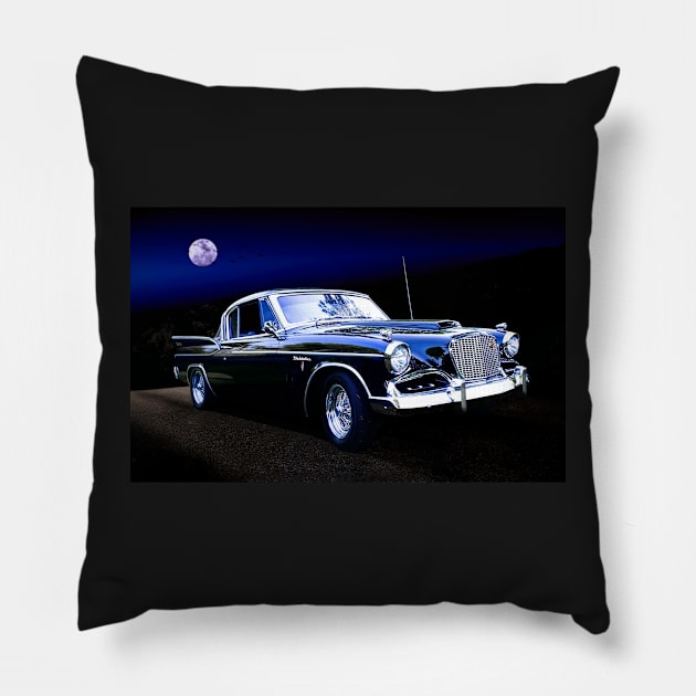 1957 Studebaker Golden Hawk Pillow by Burtney