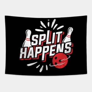 Split Happens Bowling Player Bowler Gift Tapestry