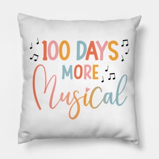 100 Days More Musical 100 Days of School Music Teacher Pillow