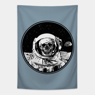 Skeleton Astronaut ∆∆∆ Outer Space Horror Artwork Tapestry