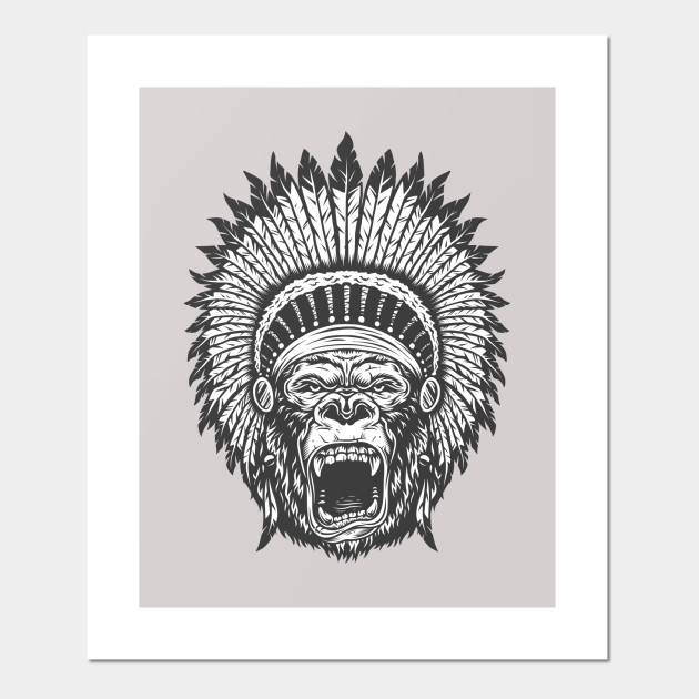 Angry Gorilla Face Angry Gorilla Face Posters And Art Prints Teepublic,Crying Face Drawing