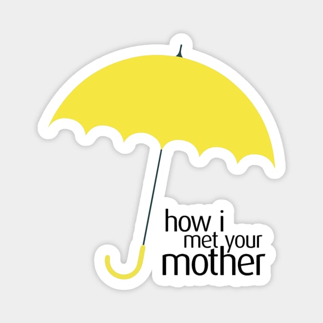 How I Met Your Mother Yellow Umbrella Logo Magnet by Ven's Designs