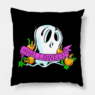 Halloween Ghosts and Pumpkins Pillow