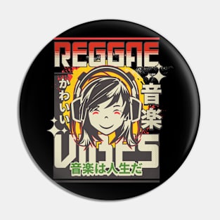 Reggae Vibes Anime Pin