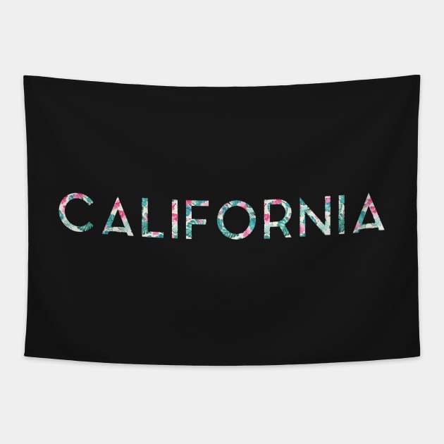 California Floral Tapestry by nathancowle