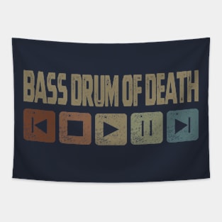 Bass Drum of Death Control Button Tapestry