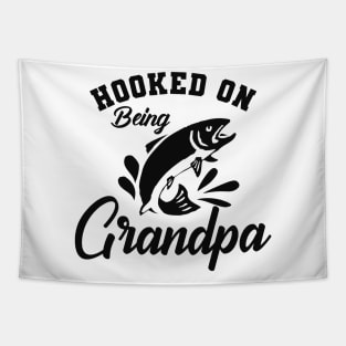 Fishing - Hooked on being grandpa Tapestry