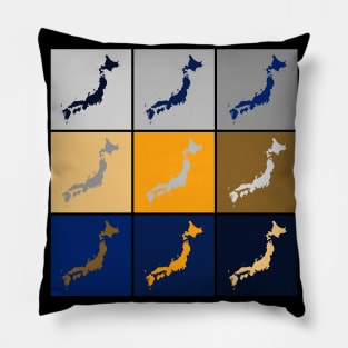 Retro Japan Map Pop Art Japanese Lover 430 Pillow