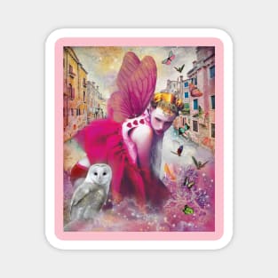 Pink Angel Magnet