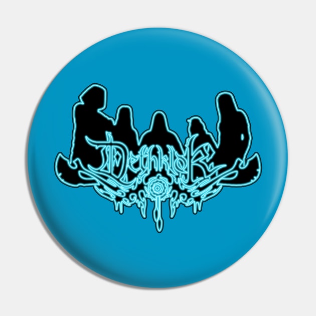 Blue Neon Sign Dethklok Pin by gkillerb