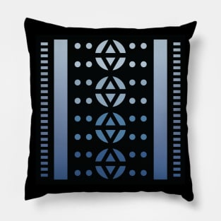 “Dimensional Compass” - V.2 Blue - (Geometric Art) (Dimensions) - Doc Labs Pillow