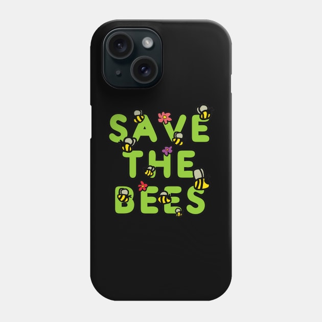 Save The Bees Phone Case by Mark Ewbie