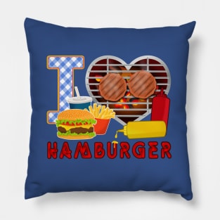 I love Hamburger Pillow