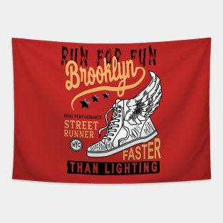 Run for  fun Tapestry