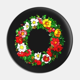 Flower Wreath Pin