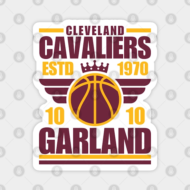 Cleveland Cavaliers Garland 10 Basketball Retro Magnet by ArsenBills