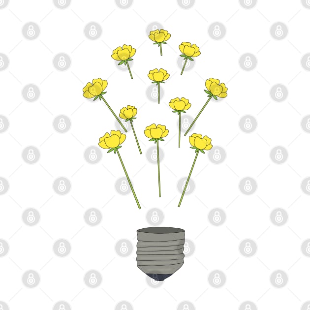 Buttercup light bulb by Becky-Marie