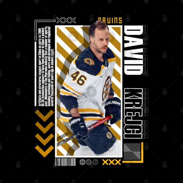 David Krejci Paper Poster Version 10 by art.Hamdan