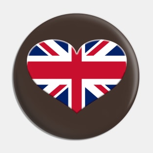 I Love Great Britain - Heart Union Jack Pin