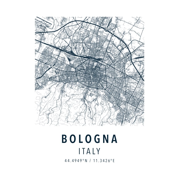 bologna simple map by boy cartograph